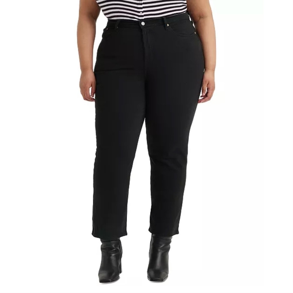 Levi's Black Cropped Ankle Jeans